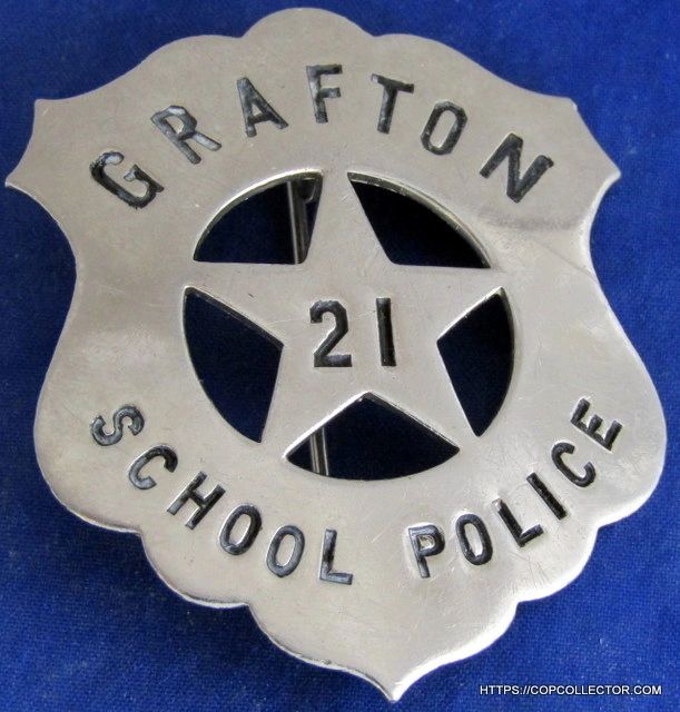 GRAFTON, NORTH DAKOTA SCHOOL POLICE OFFICER BADGE